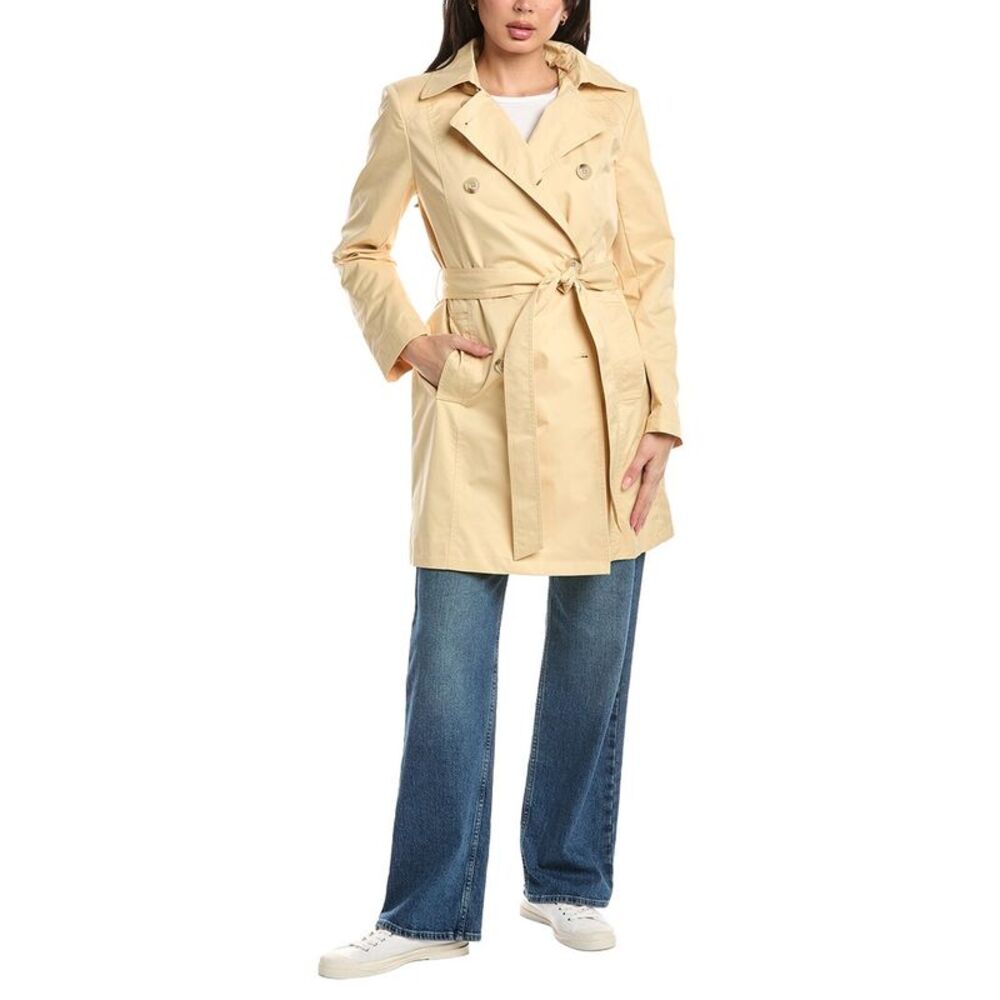 Sam Edelman Womens  Double-Breasted Trench Coat